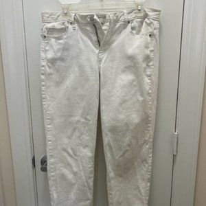 Calvin Klein Jeans white jean capris